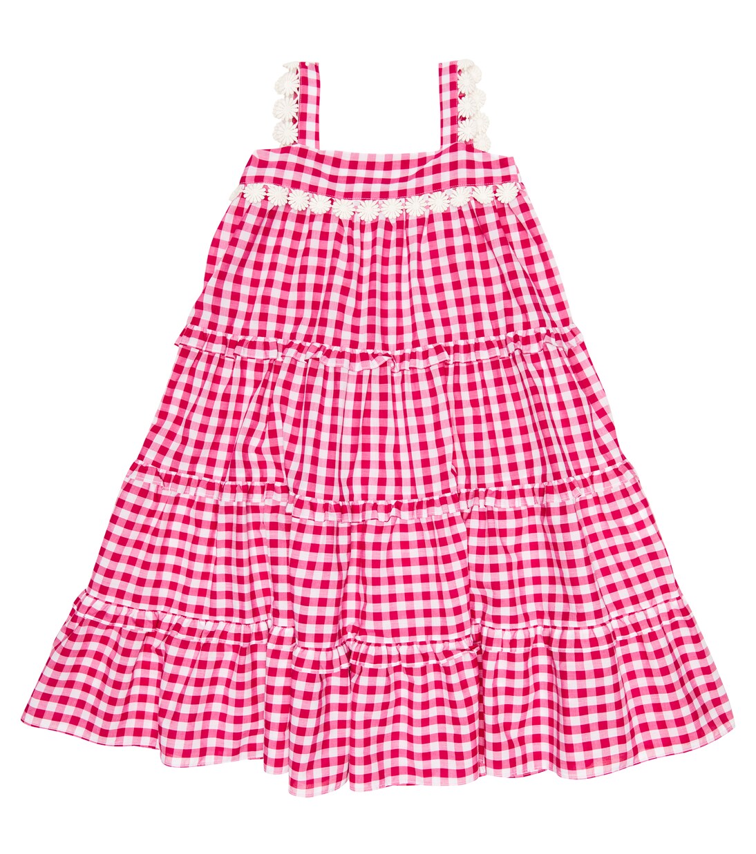 Embroidered gingham cotton dress | Tartine et Chocolat