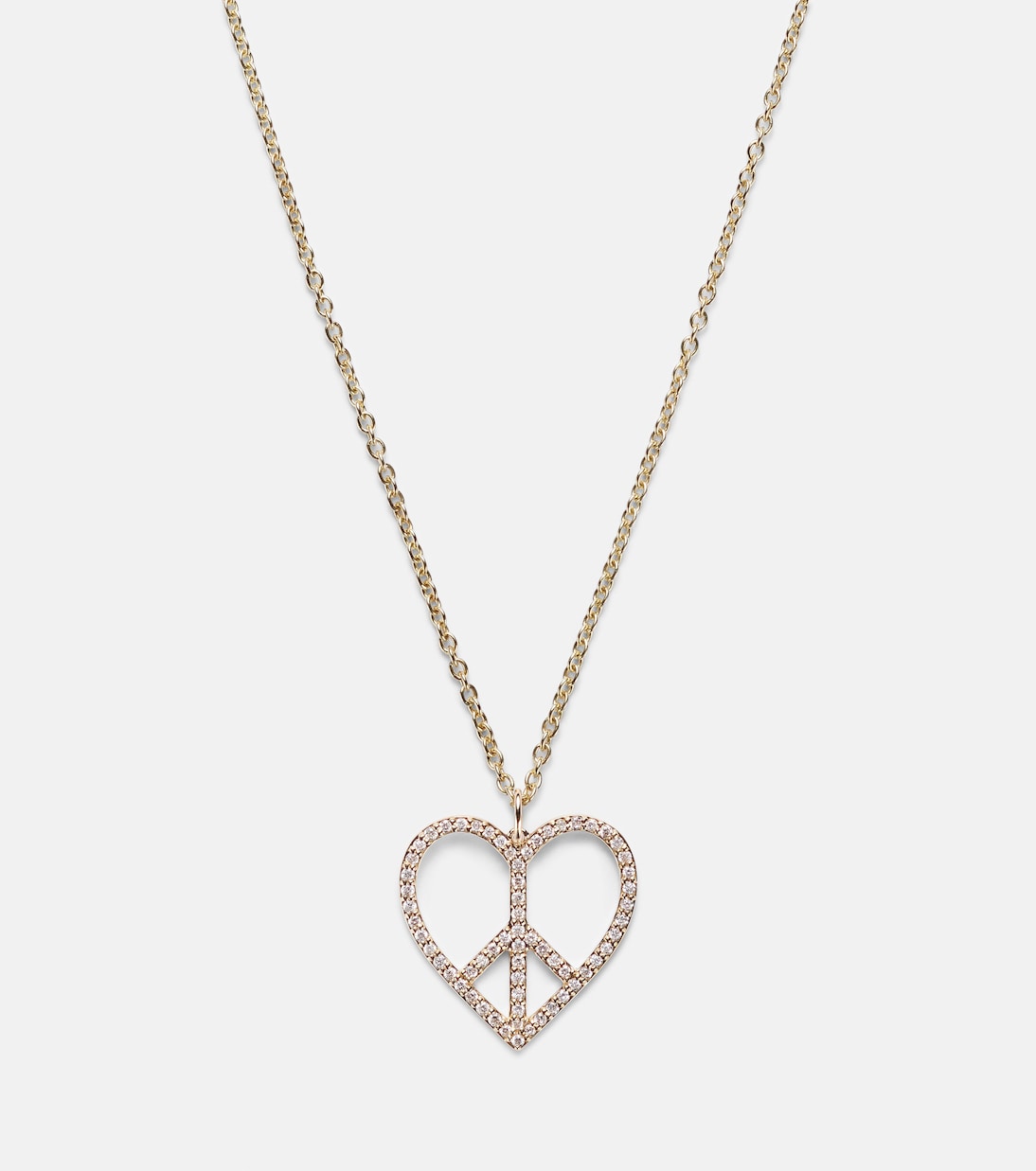 14kt gold necklace with diamonds | Sydney Evan