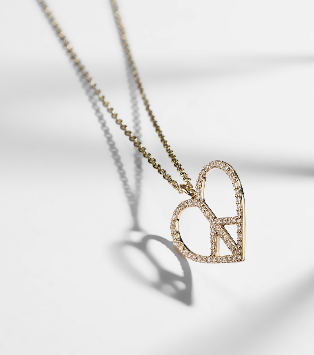 14kt gold necklace with diamonds | Sydney Evan
