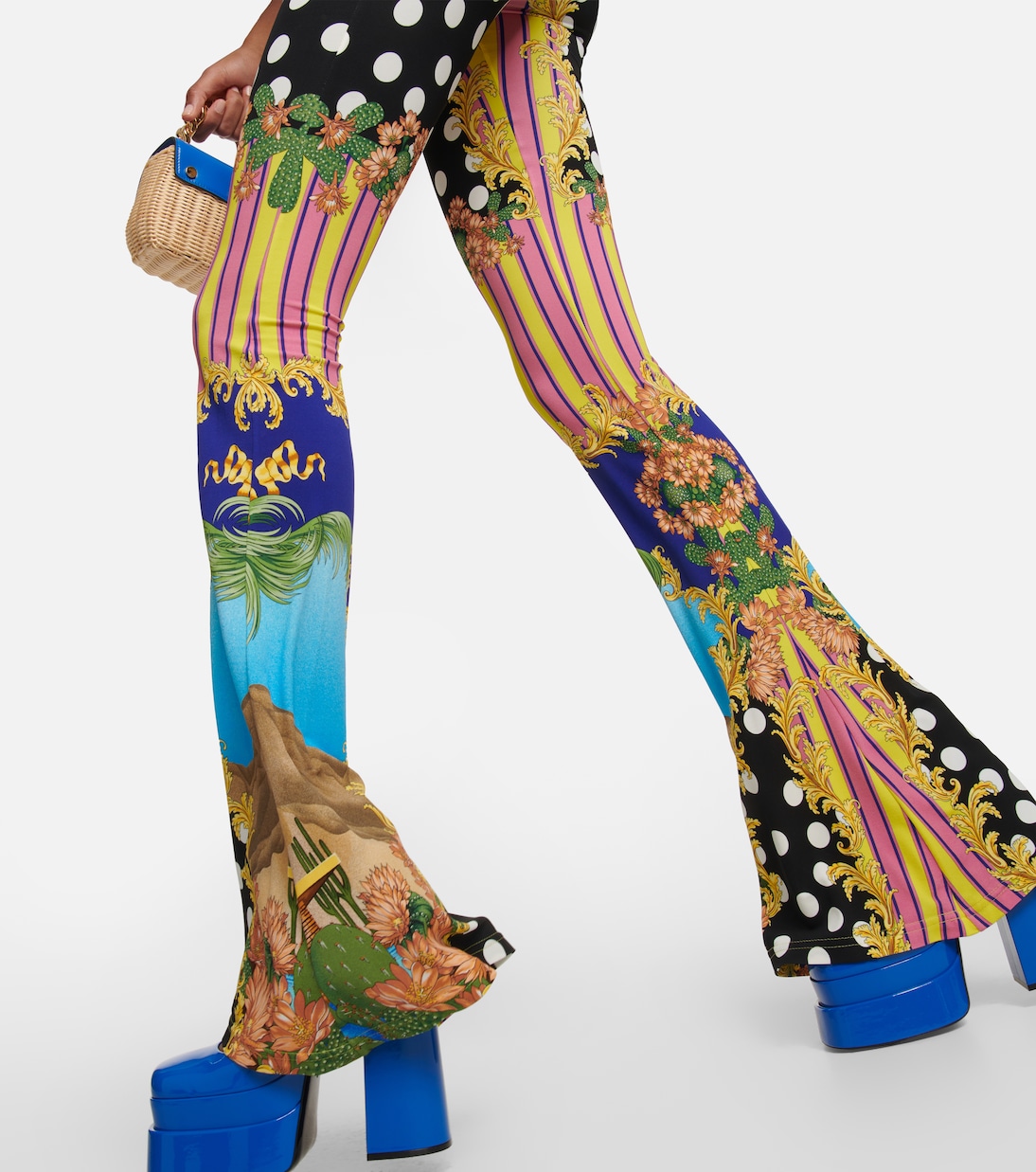 Medusa Palm Springs flared jumpsuit | Versace