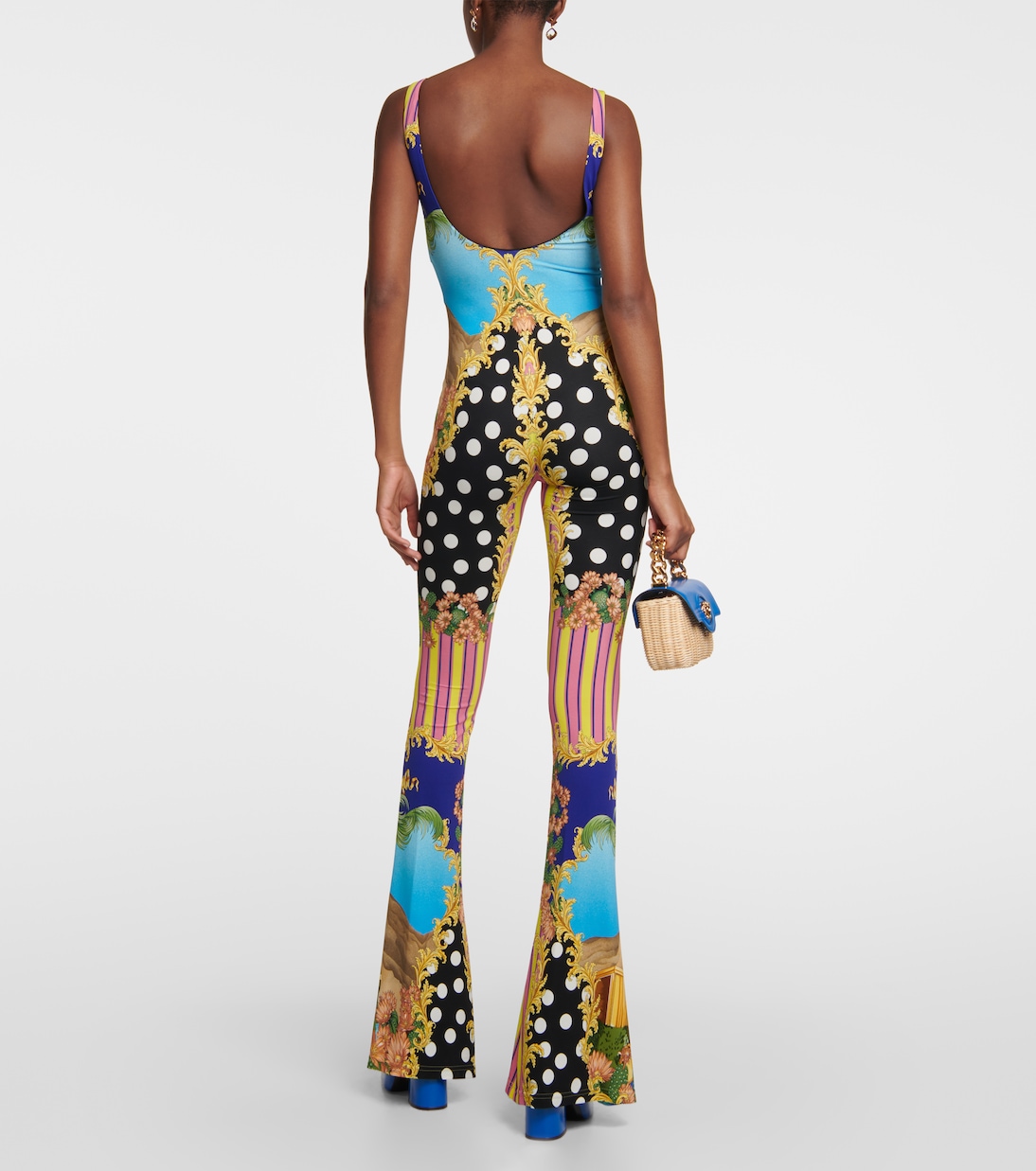 Medusa Palm Springs flared jumpsuit | Versace
