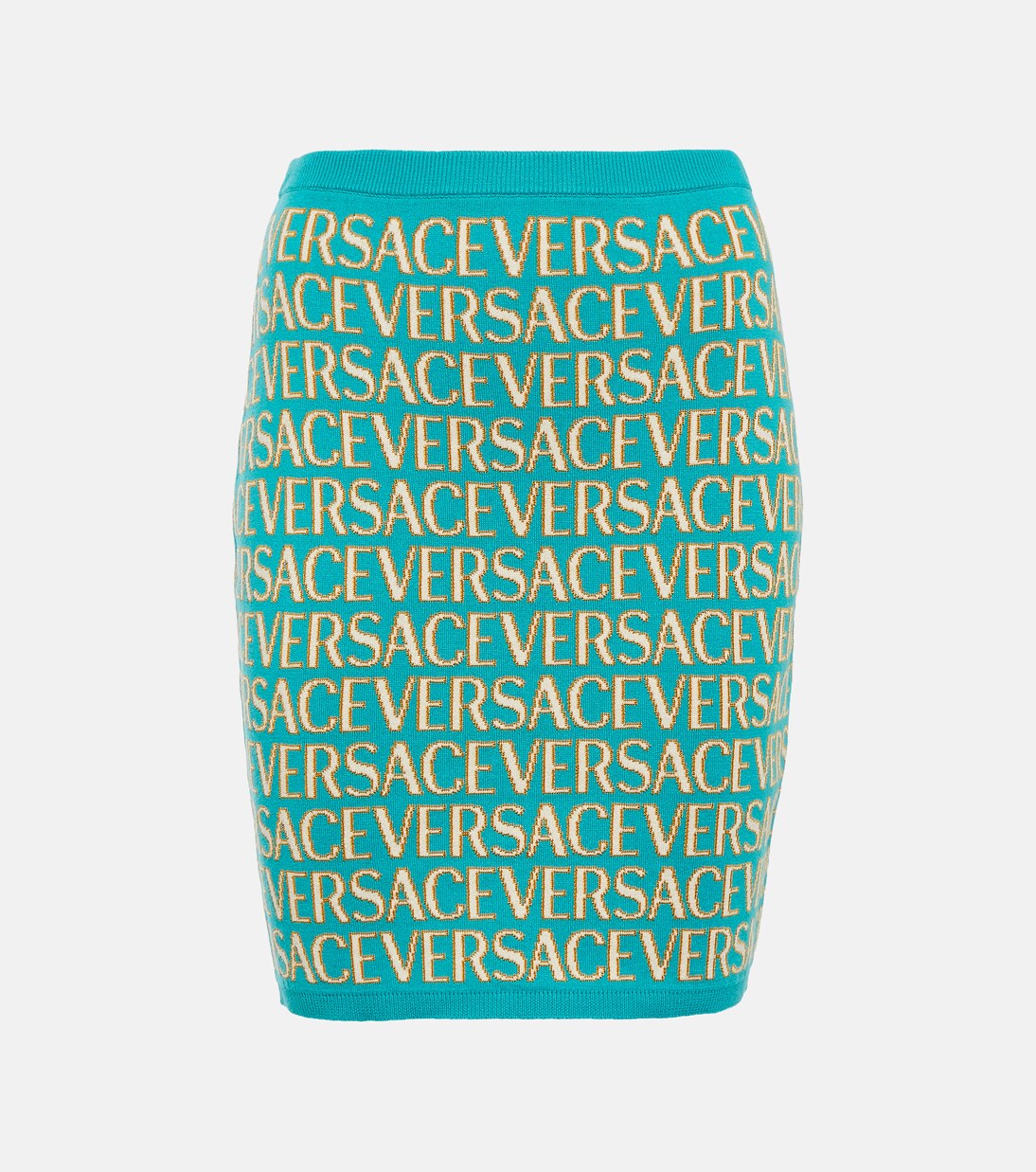 Minifalda en mezcla de algodón Versace Allover | Versace