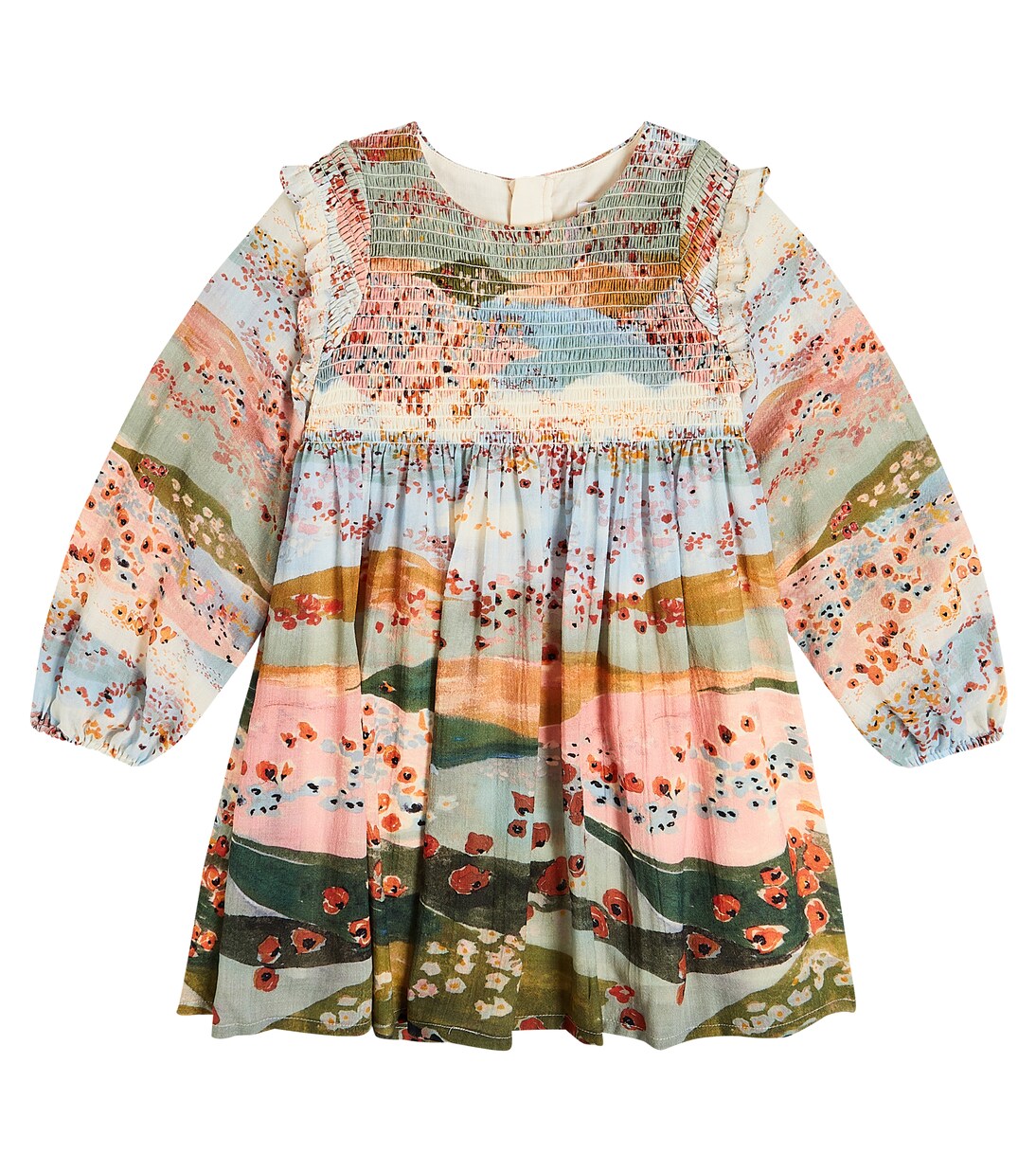 Printed cotton dress | Chloé Kids