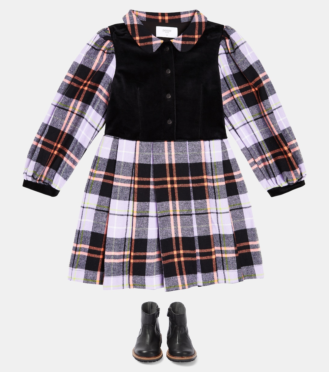 Checked cotton dress | Paade Mode