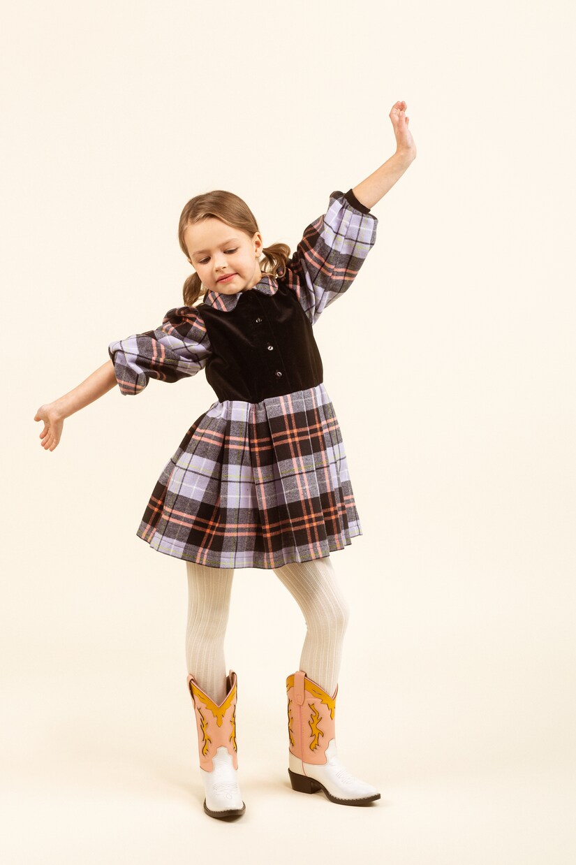 Checked cotton dress | Paade Mode