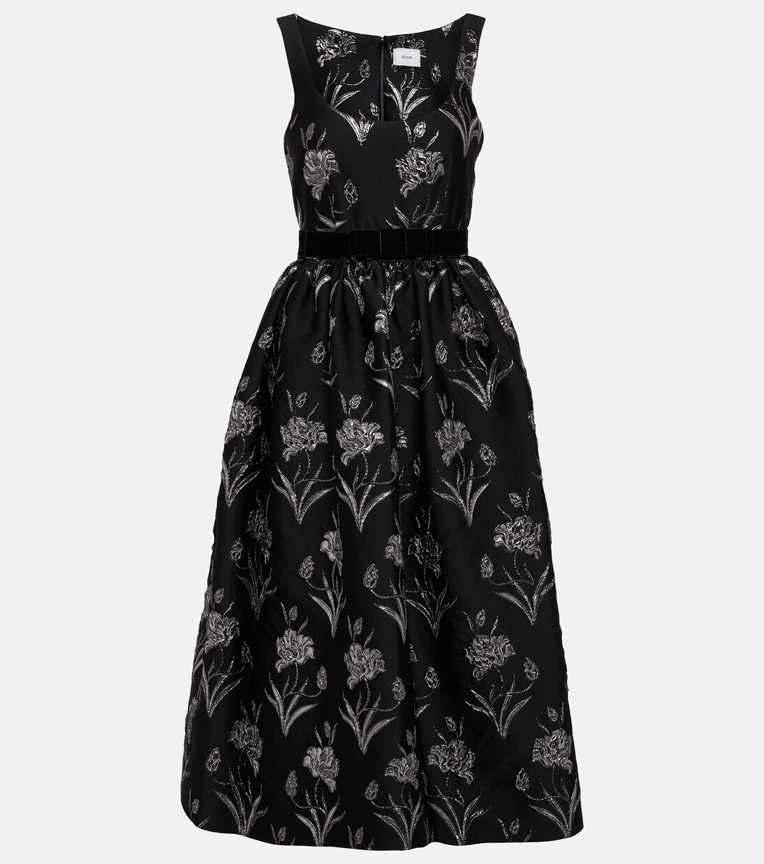 Robe midi Astrea en satin à fleurs | Erdem