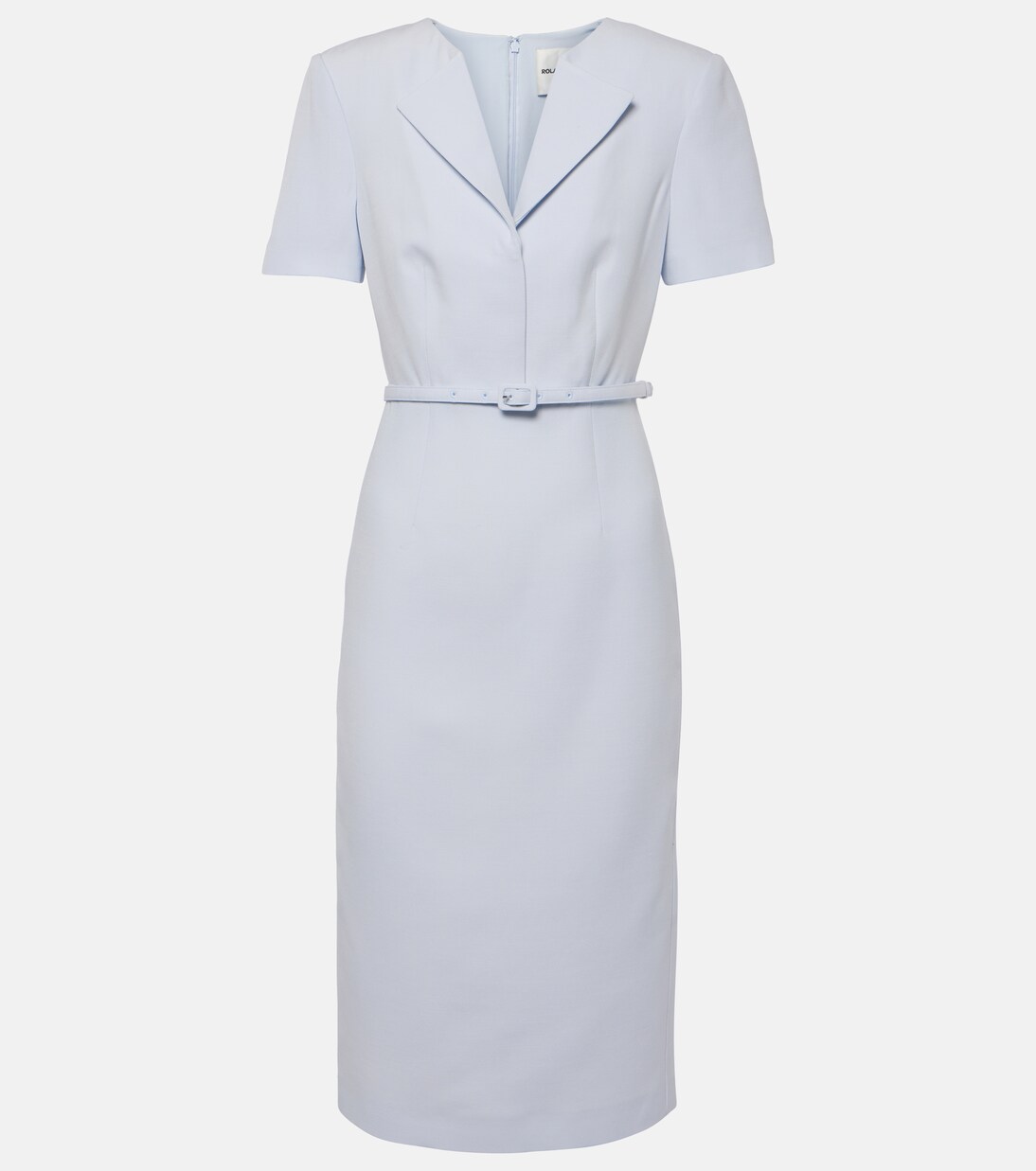 Robe midi en laine et soie | Roland Mouret