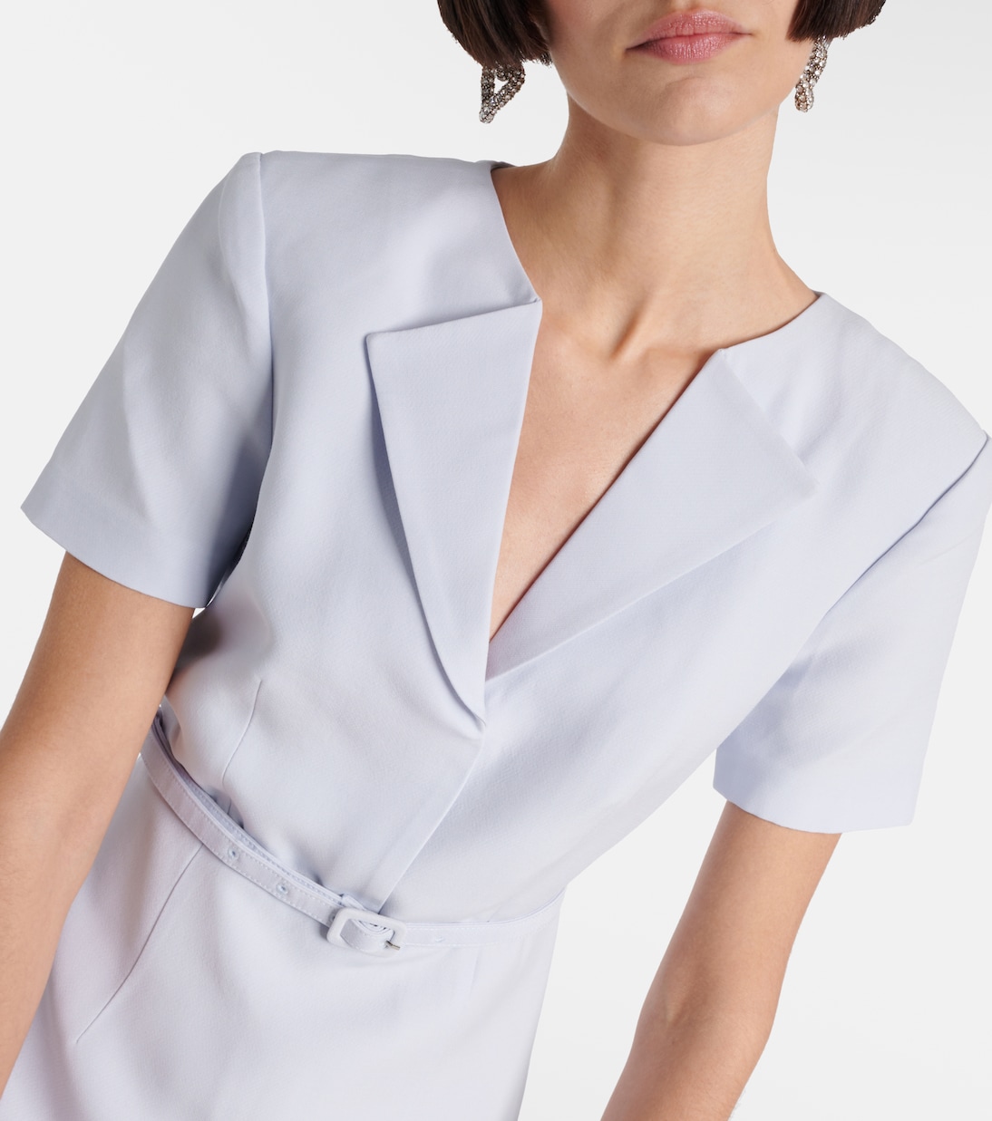 Robe midi en laine et soie | Roland Mouret