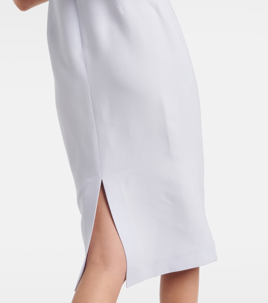 Robe midi en laine et soie | Roland Mouret