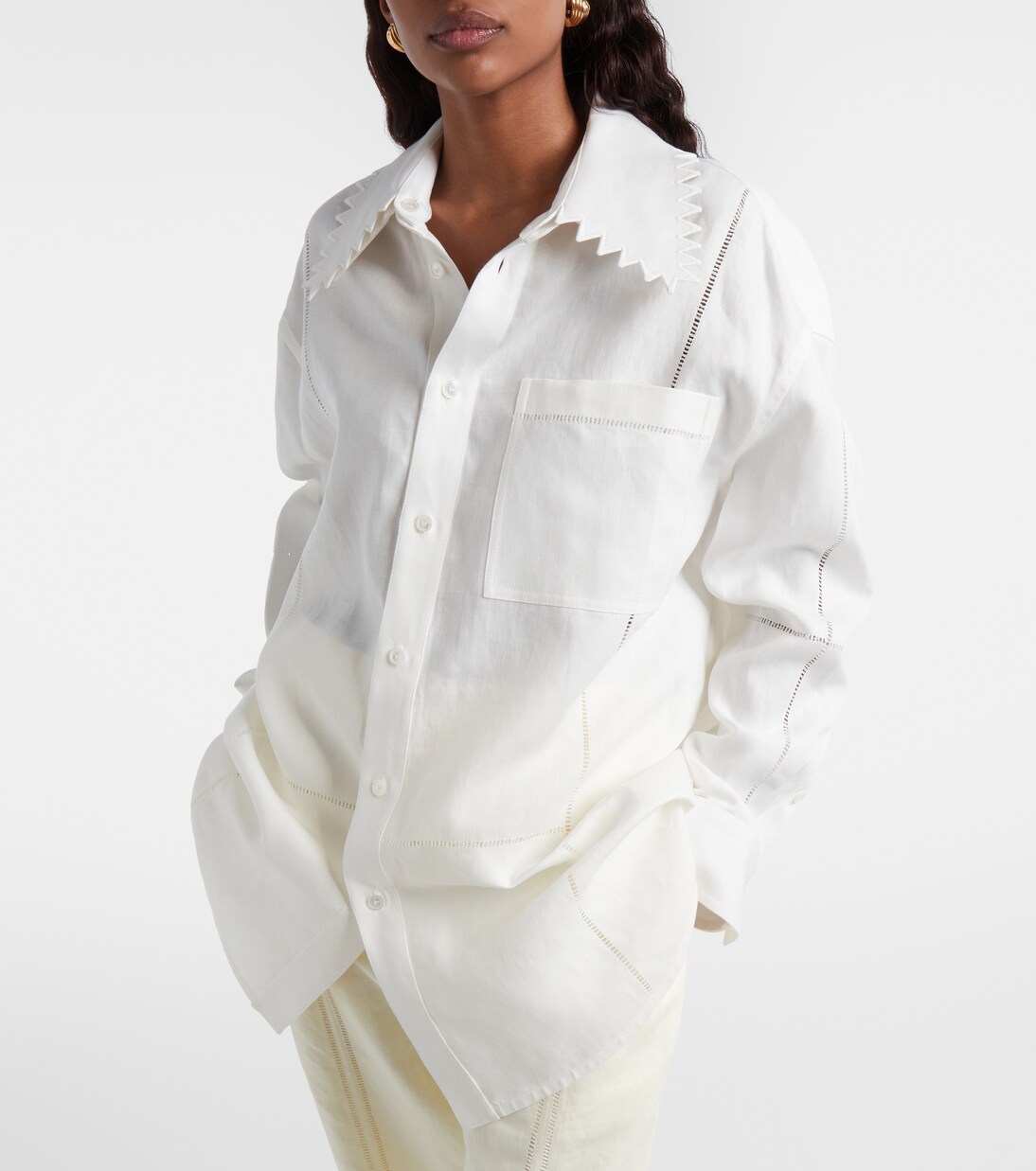 Camisa oversized de lino | Bottega Veneta