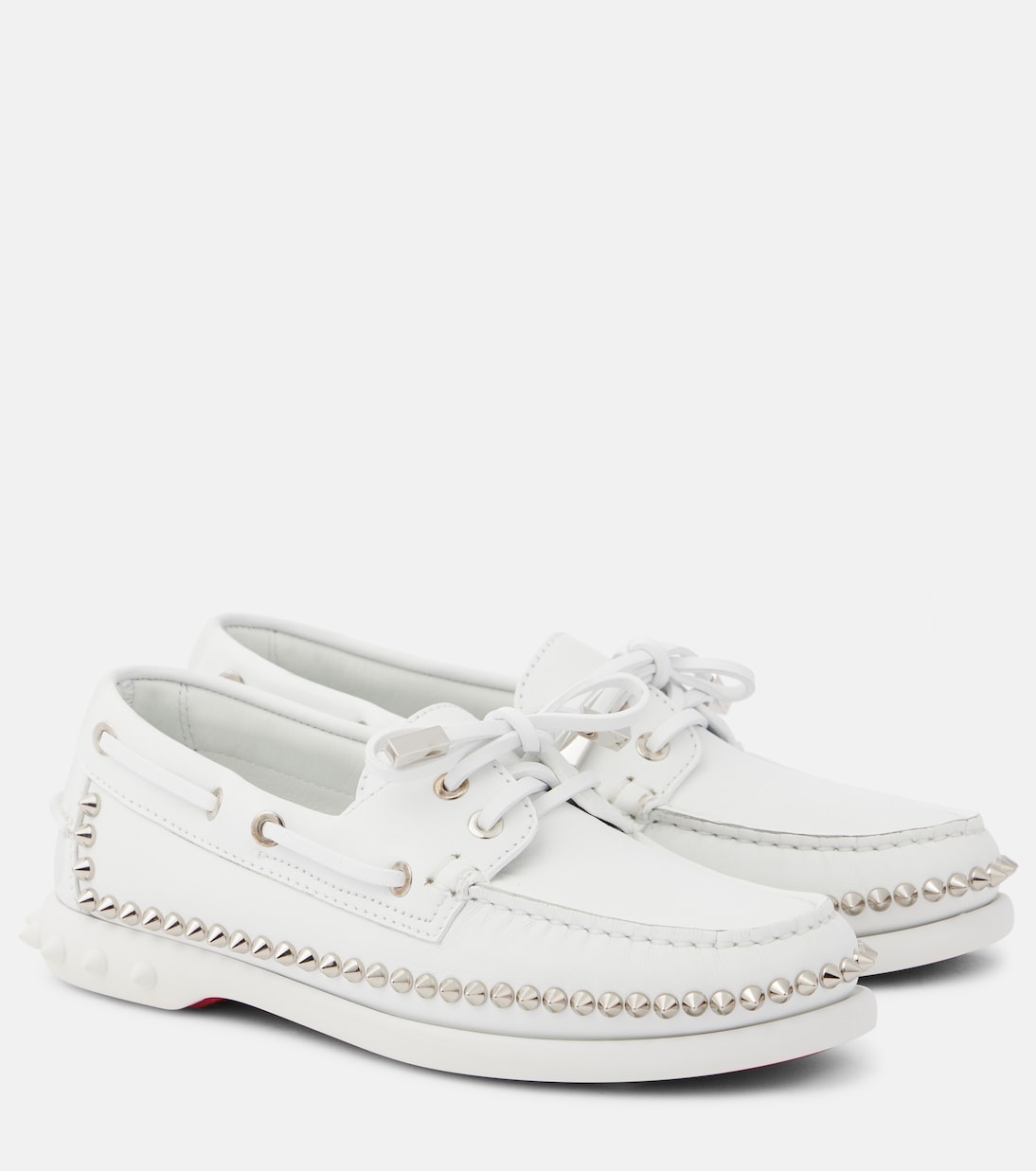 Gerockel studded leather boat shoes | Christian Louboutin