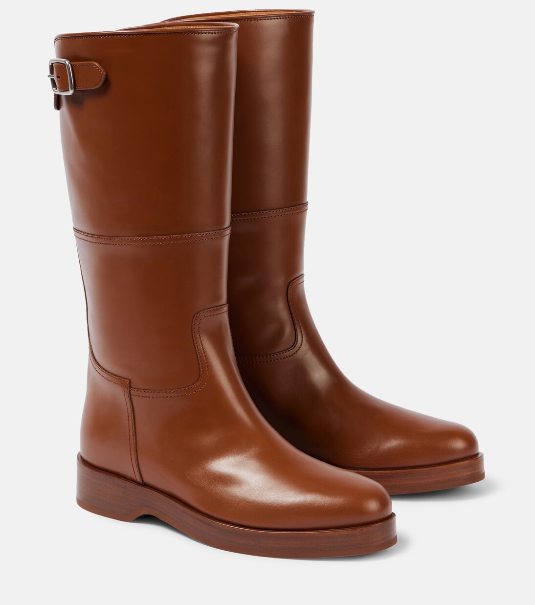 Lupo leather knee-high boots | Loro Piana