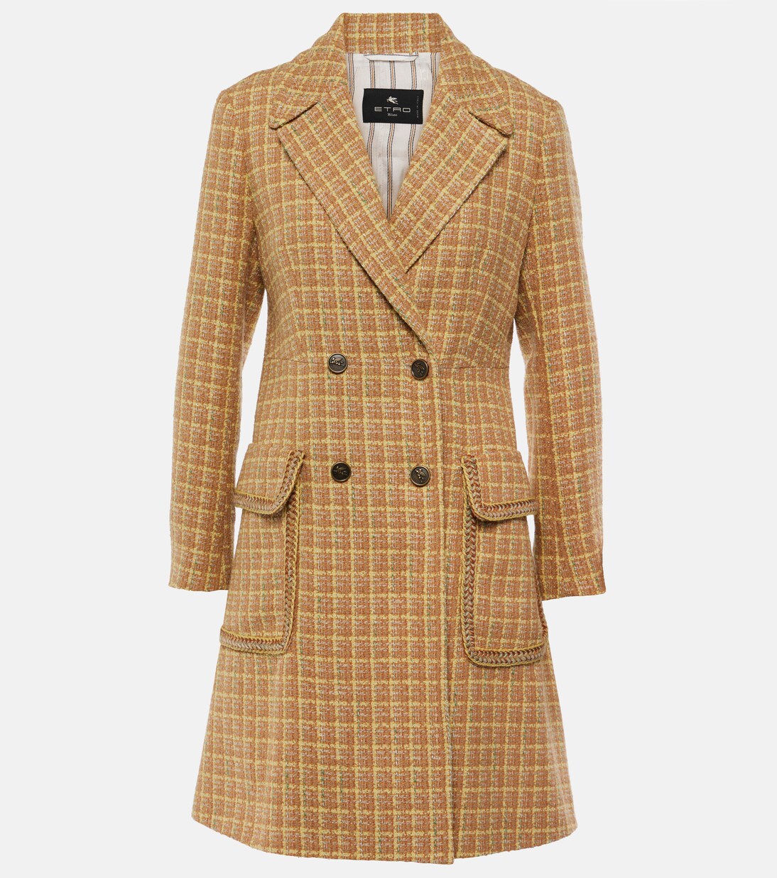 Prince of Wales wool-blend coat | Etro