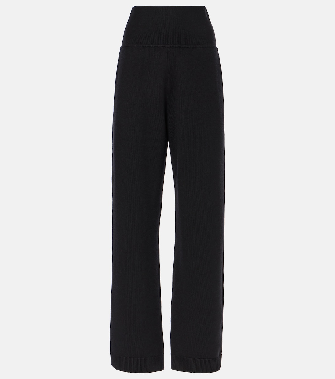 High-rise wool-blend straight pants | Alaïa