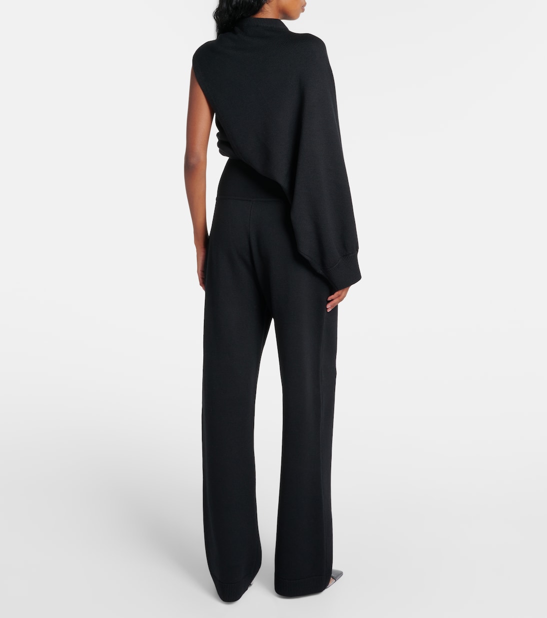 High-rise wool-blend straight pants | Alaïa