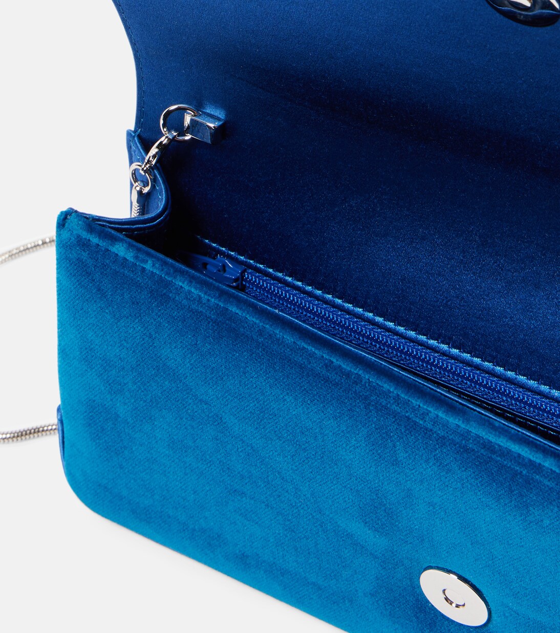 Maygot satin-trimmed velvet clutch | Manolo Blahnik