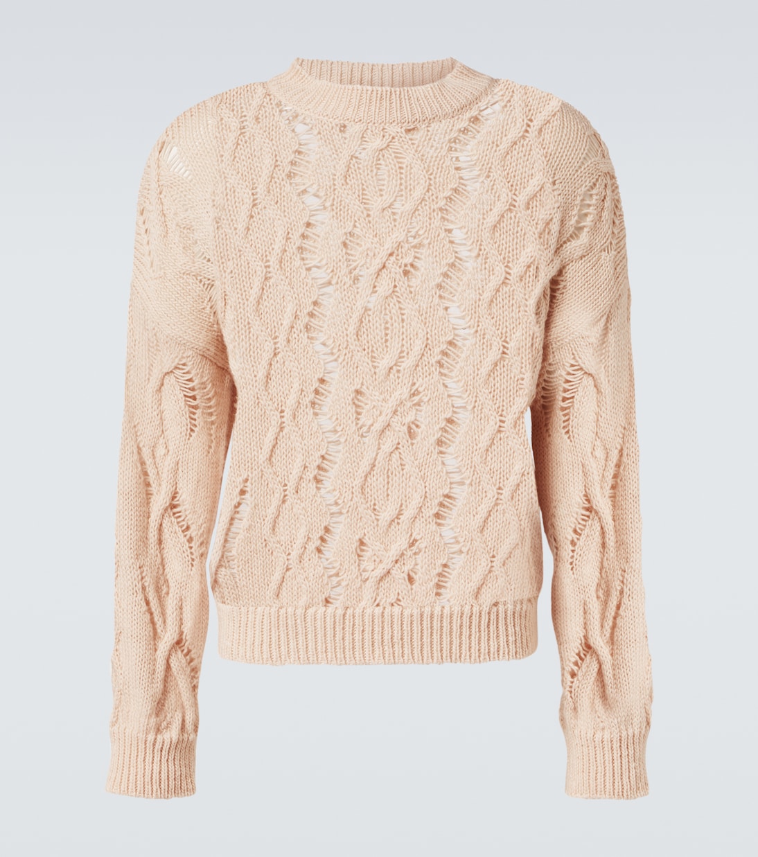 Cable Sonar Roundneck wool sweater | Our Legacy