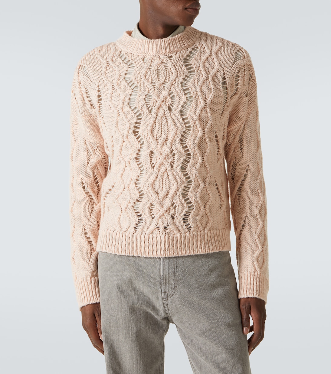 Cable Sonar Roundneck wool sweater | Our Legacy