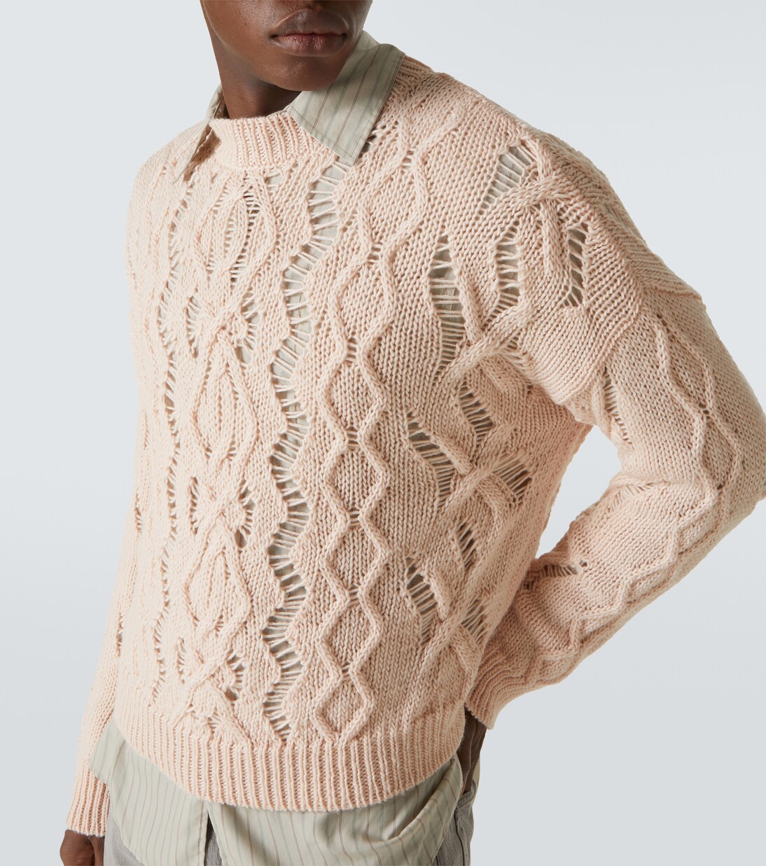 Cable Sonar Roundneck wool sweater | Our Legacy