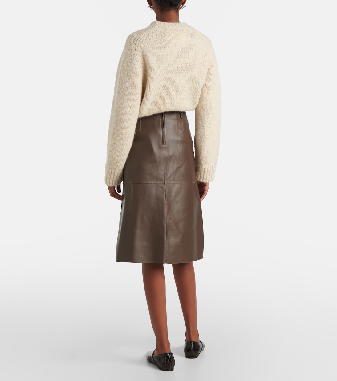 Midirock aus Leder | Toteme