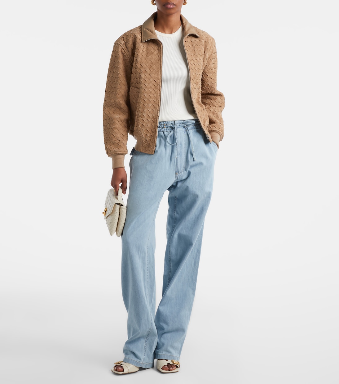 Jean boyfriend à taille haute | Bottega Veneta