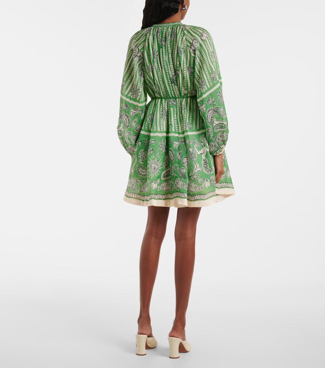 Robe Lula en lin imprimé | Alémais