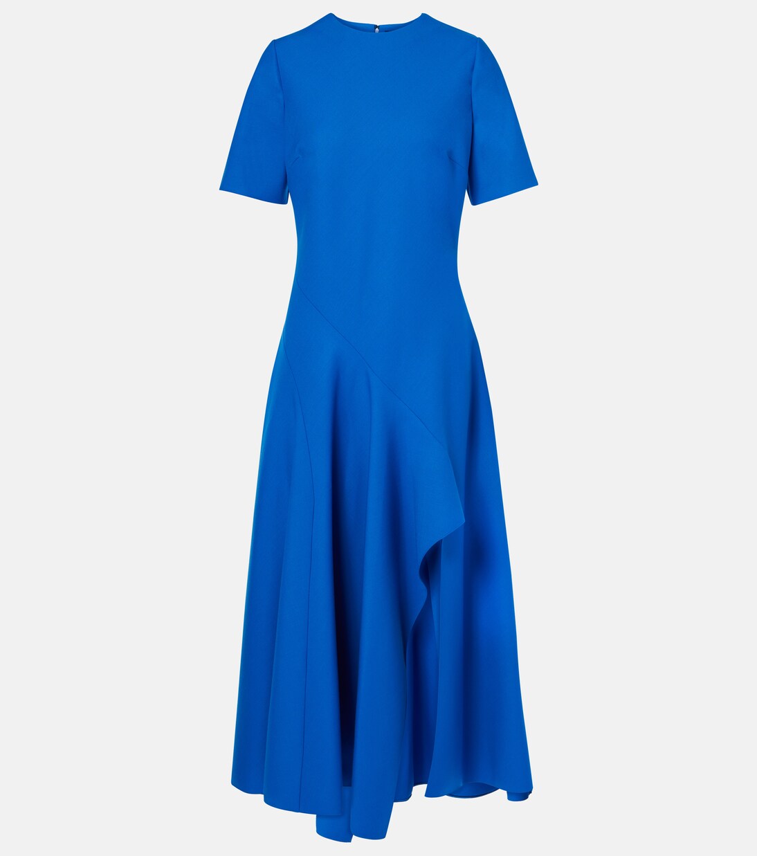 Draped wool-blend midi dress | Oscar de la Renta
