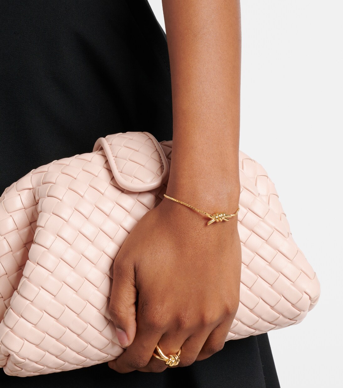 Bracelet Knot en argent sterling plaqué or | Bottega Veneta