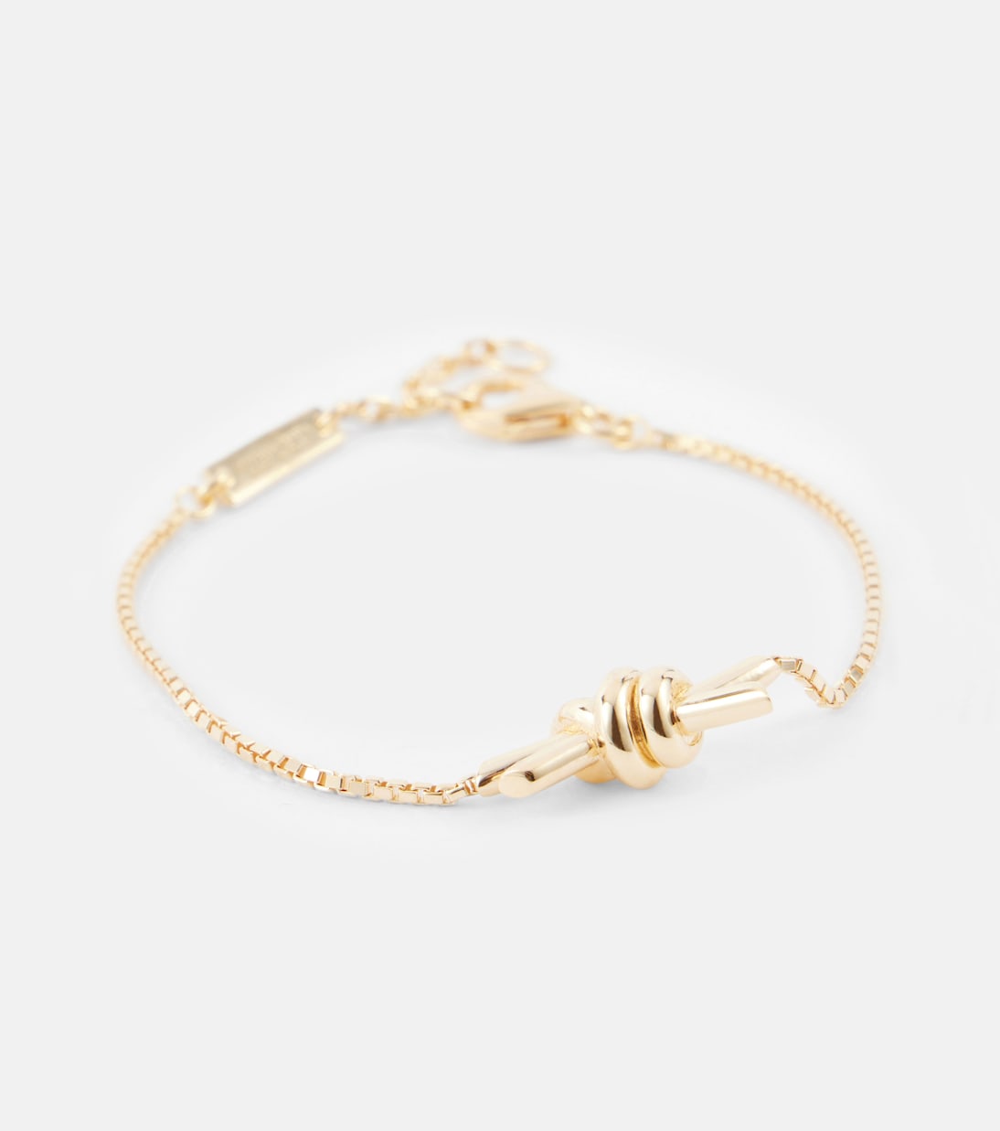 Bracelet Knot en argent sterling plaqué or | Bottega Veneta