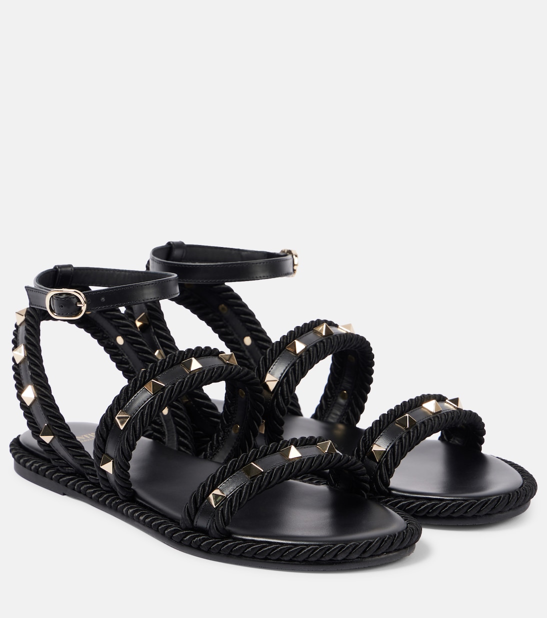 Rockstud Torchon leather sandals | Valentino Garavani