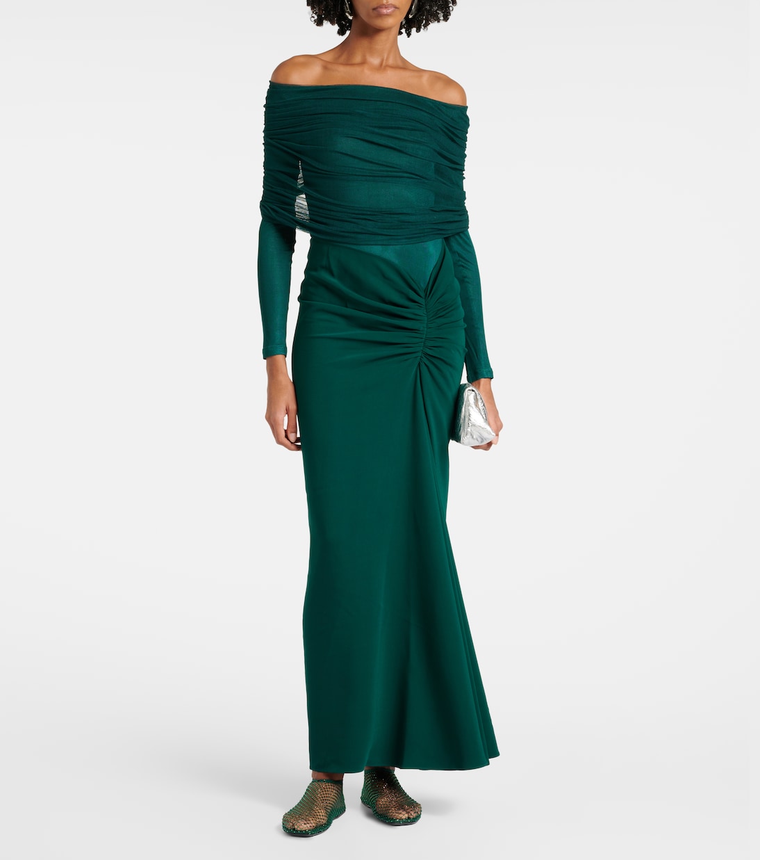 Maxikleid Sonora mit Seidentüll | Christopher Esber