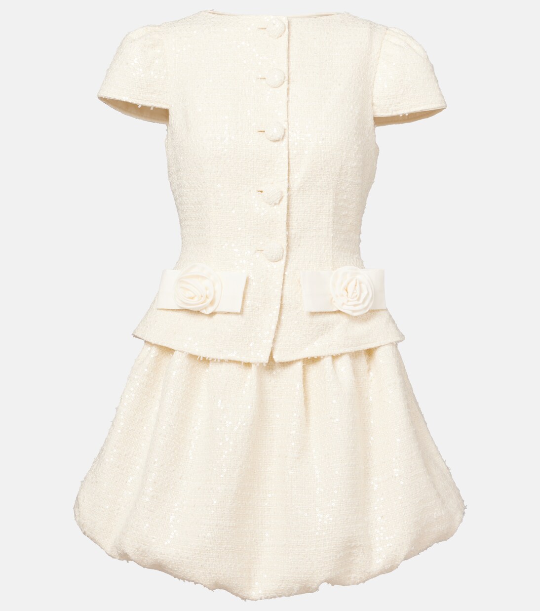 Minikleid aus Bouclé mit Pailletten | Self-Portrait