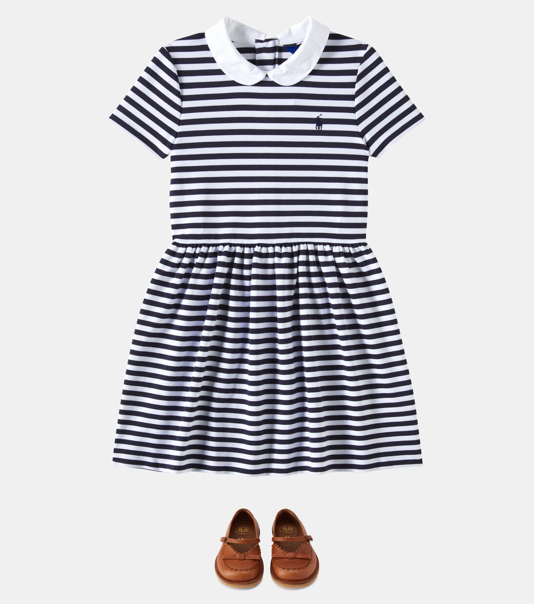 Robe rayée à logo | Polo Ralph Lauren Kids