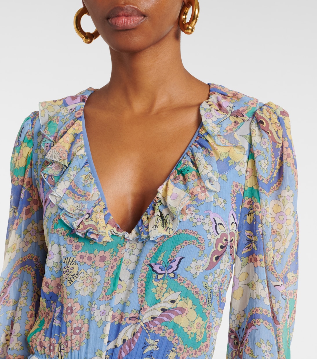 Floral silk gown | Etro