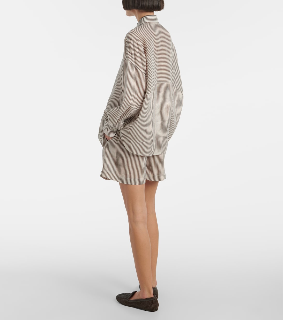 Hemd aus Leinen und Seide | Brunello Cucinelli