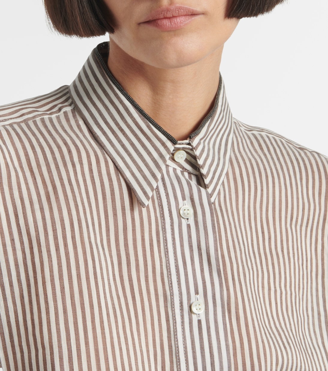 Hemd aus Leinen und Seide | Brunello Cucinelli