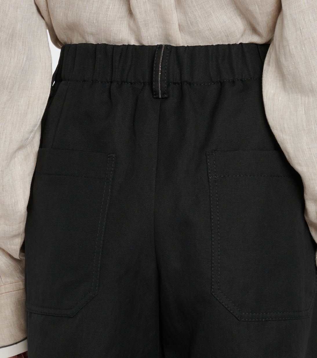 Cotton and linen shorts | Brunello Cucinelli