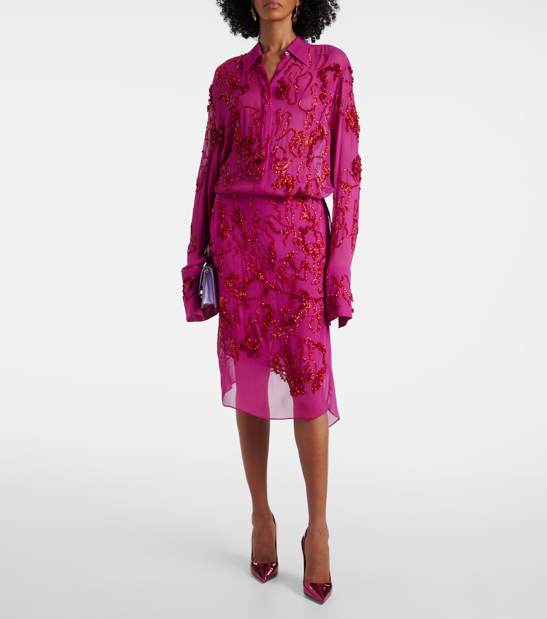 Pumps Miss Z 100 in pelle metallizzata | Christian Louboutin