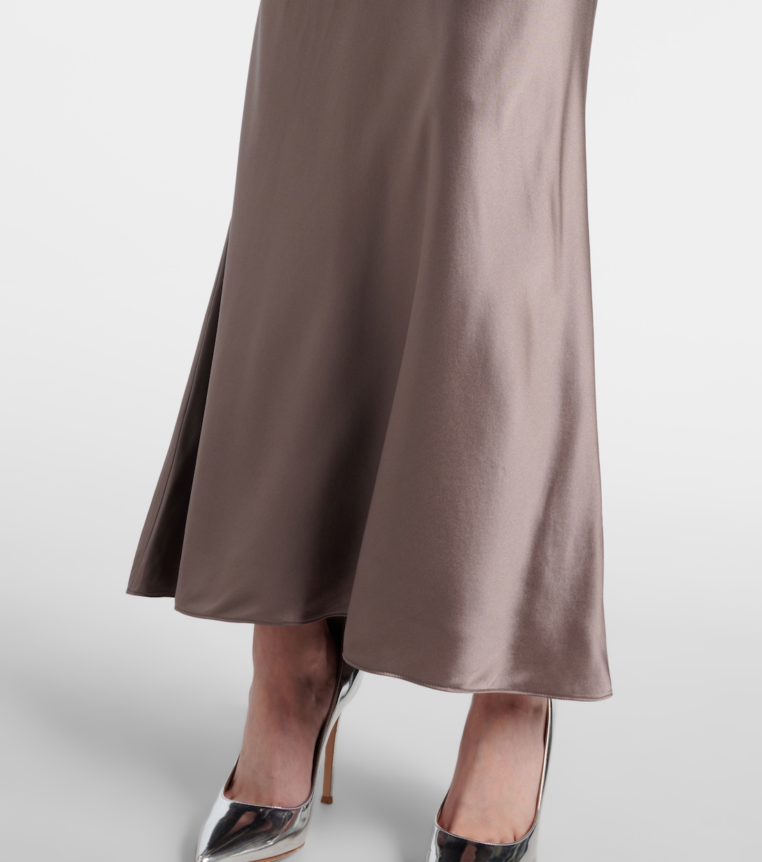 Maxirock aus Seiden-Charmeuse | The Sei