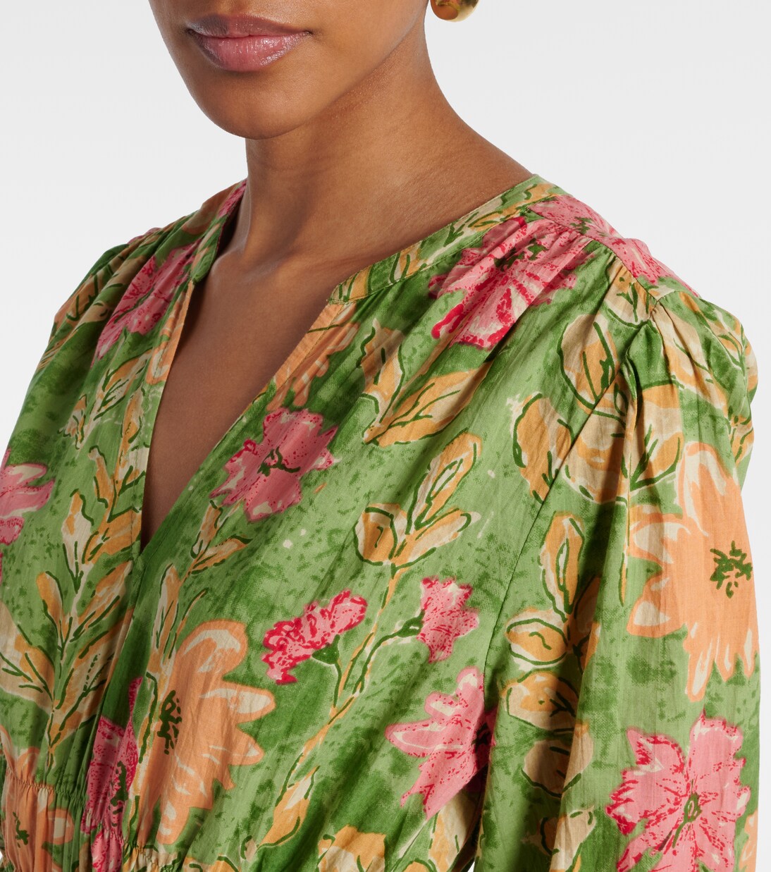 Robe en coton à fleurs | Velvet