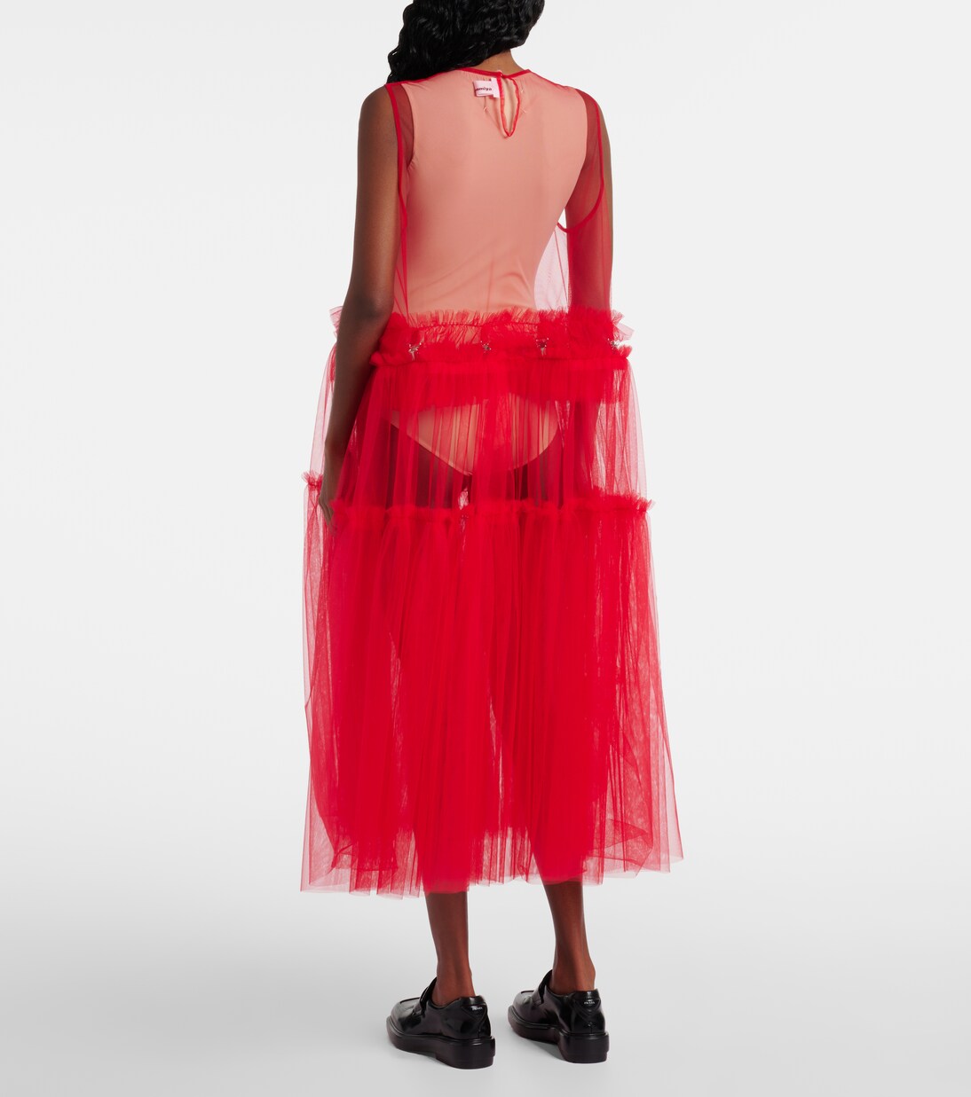 Robe longue en tulle | Noir Kei Ninomiya