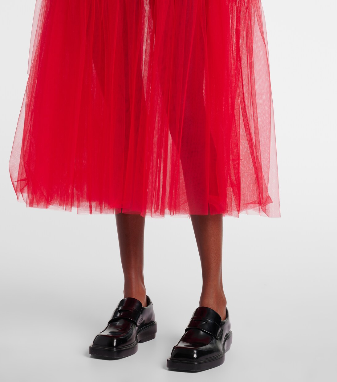 Robe longue en tulle | Noir Kei Ninomiya