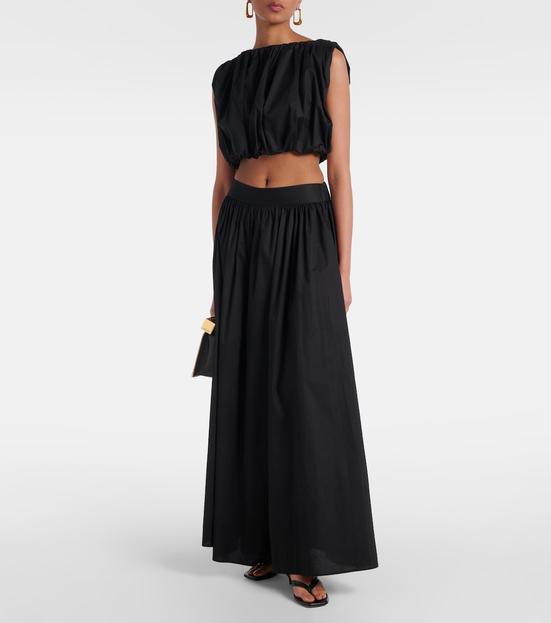 Crop top Inamorata en mezcla de algodón | Adriana Degreas