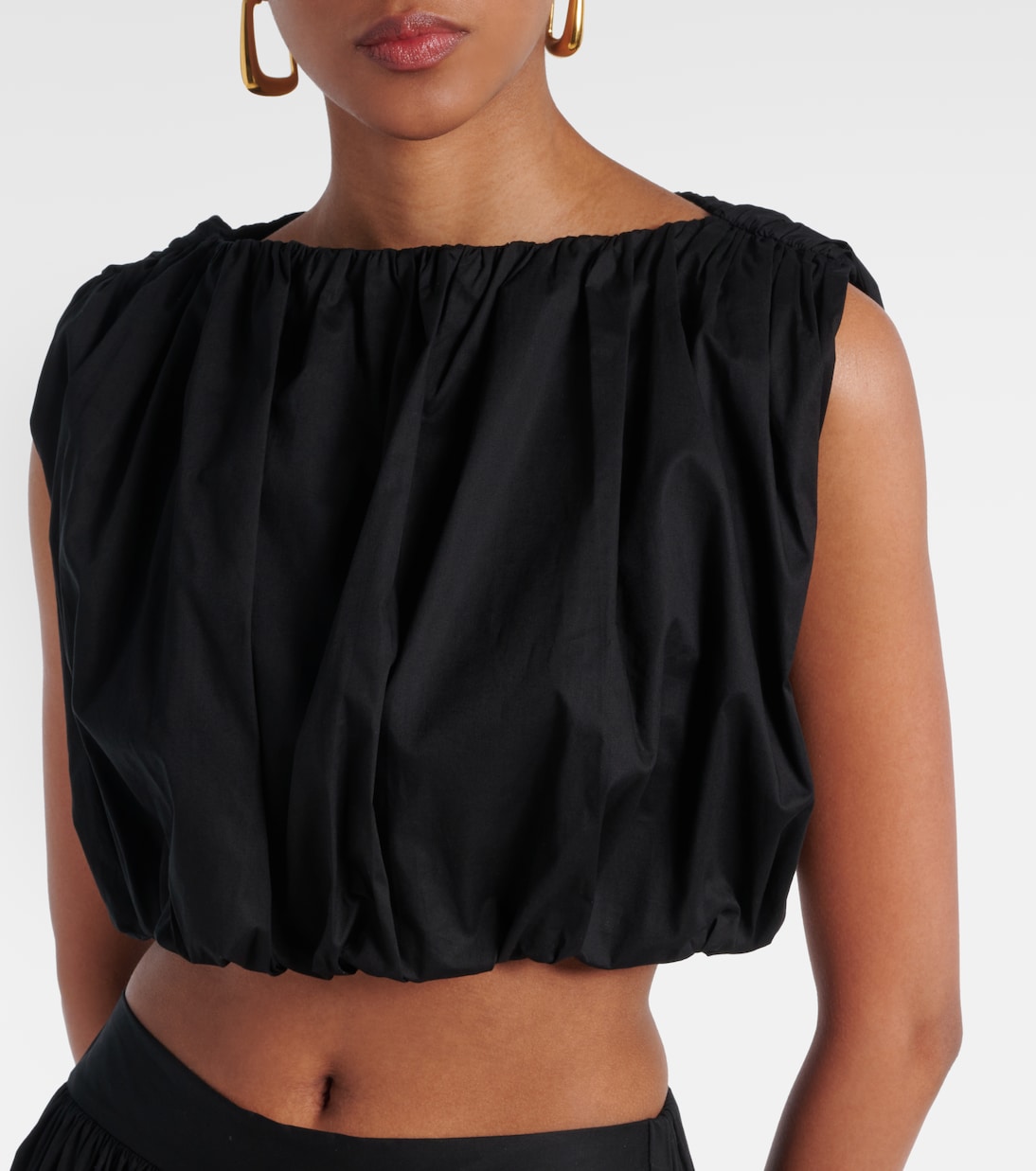 Crop top Inamorata en mezcla de algodón | Adriana Degreas