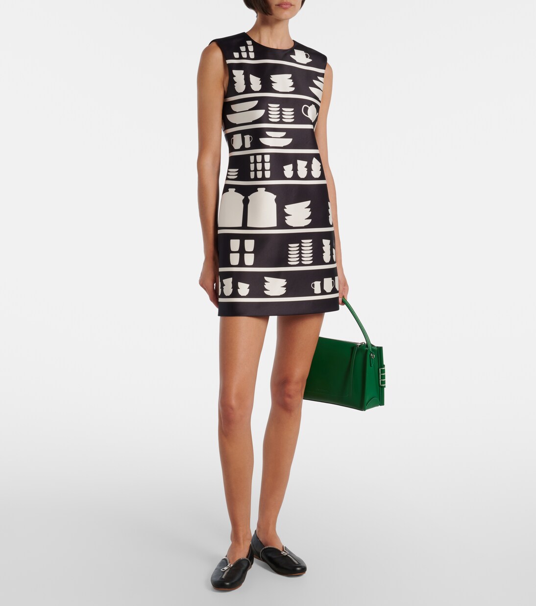 Vestido corto Mini Shift estampado | JW Anderson