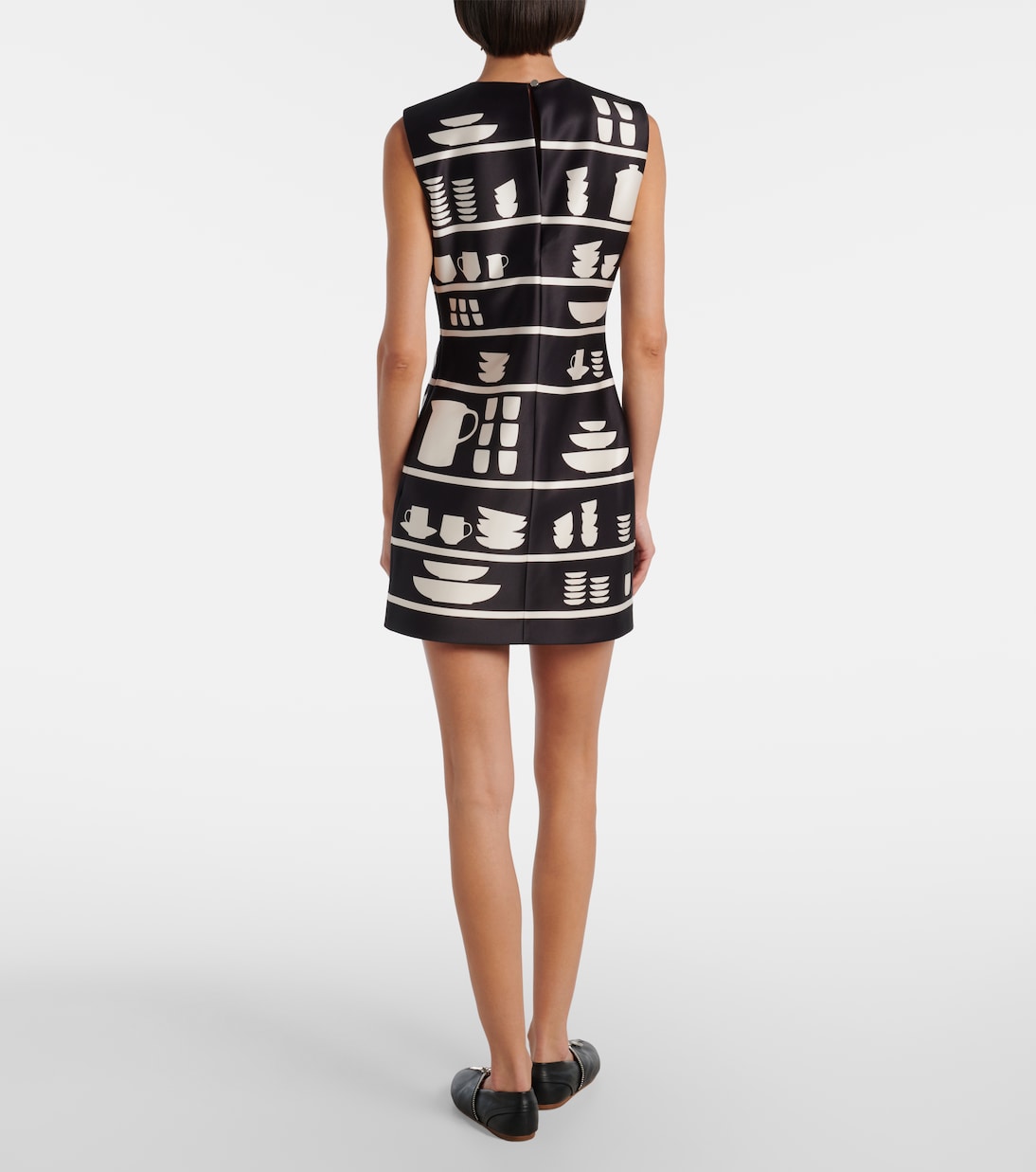 Vestido corto Mini Shift estampado | JW Anderson