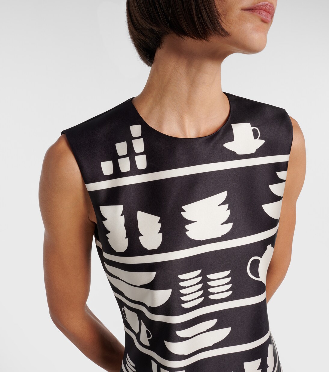 Vestido corto Mini Shift estampado | JW Anderson