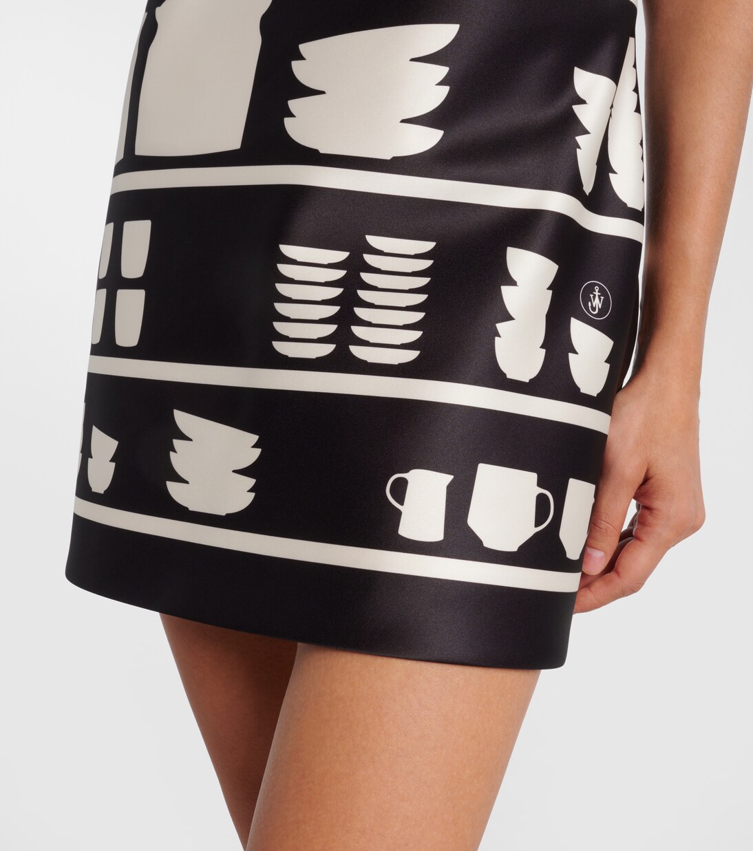 Vestido corto Mini Shift estampado | JW Anderson