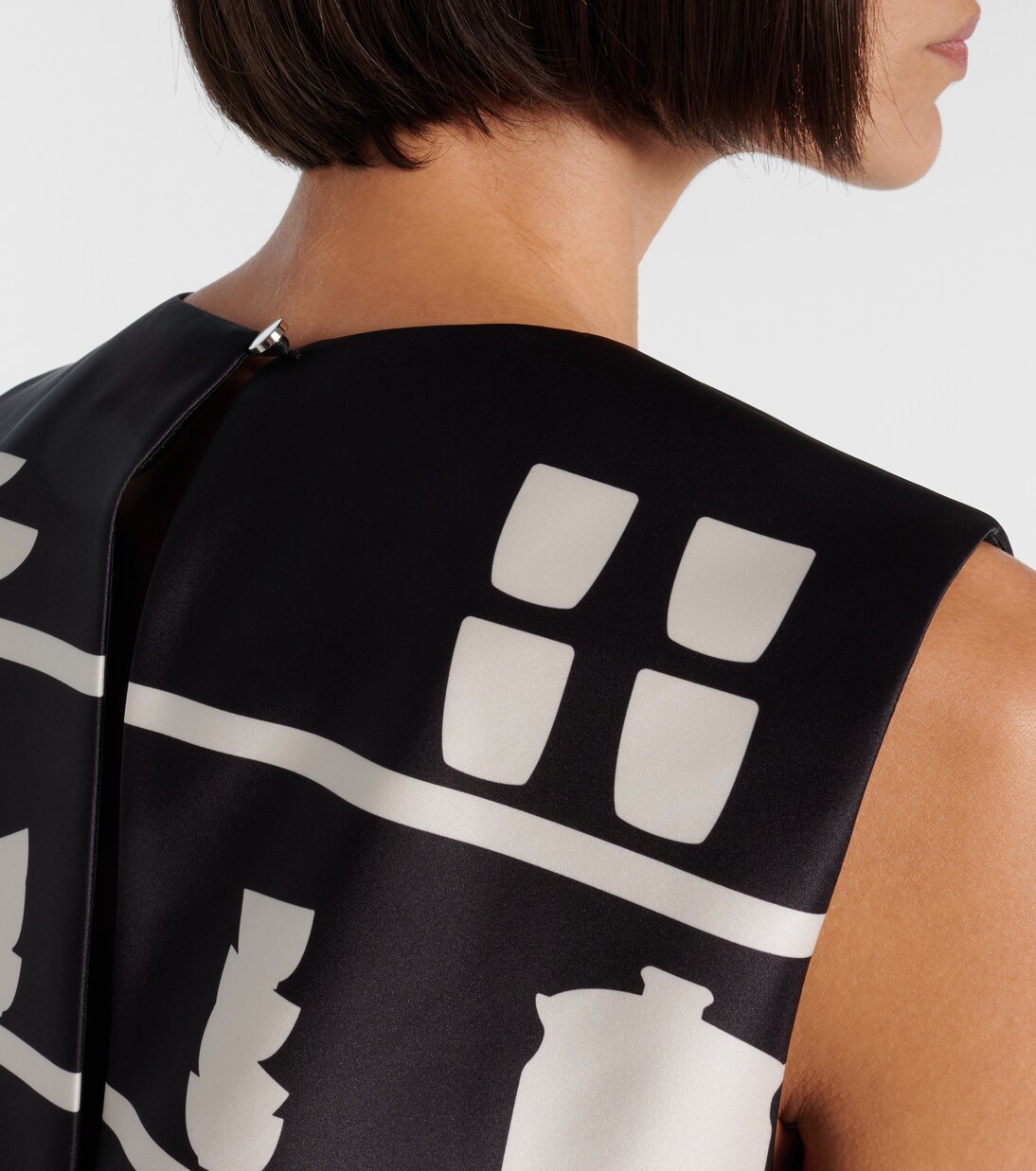 Vestido corto Mini Shift estampado | JW Anderson