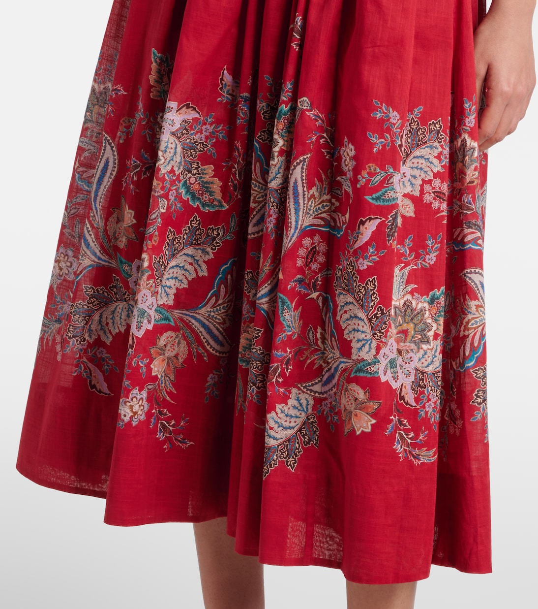 Vestido midi Rhiannon de algodón | Zimmermann